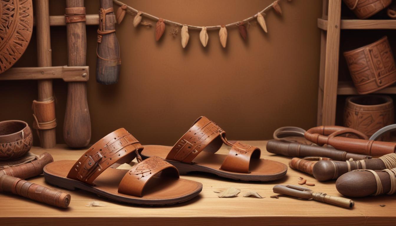 Handcrafted sandals from African artisans