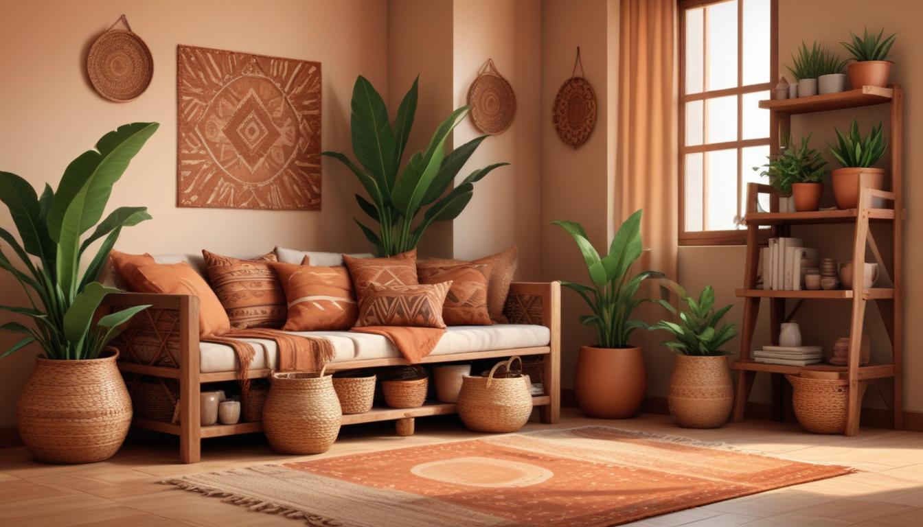 Ethno-inspired home décor using African crafts