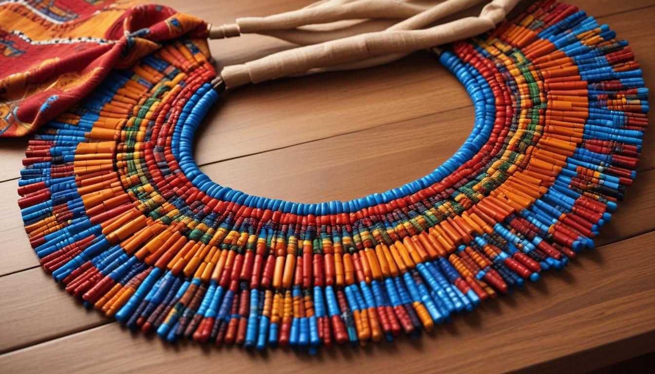 African craftwork as wearable art