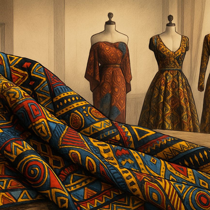 African textile motifs used in haute couture