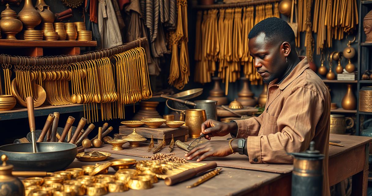 Traditional hair accessories in African culture — Metalwork and Brass: The Art of Forged Elegance