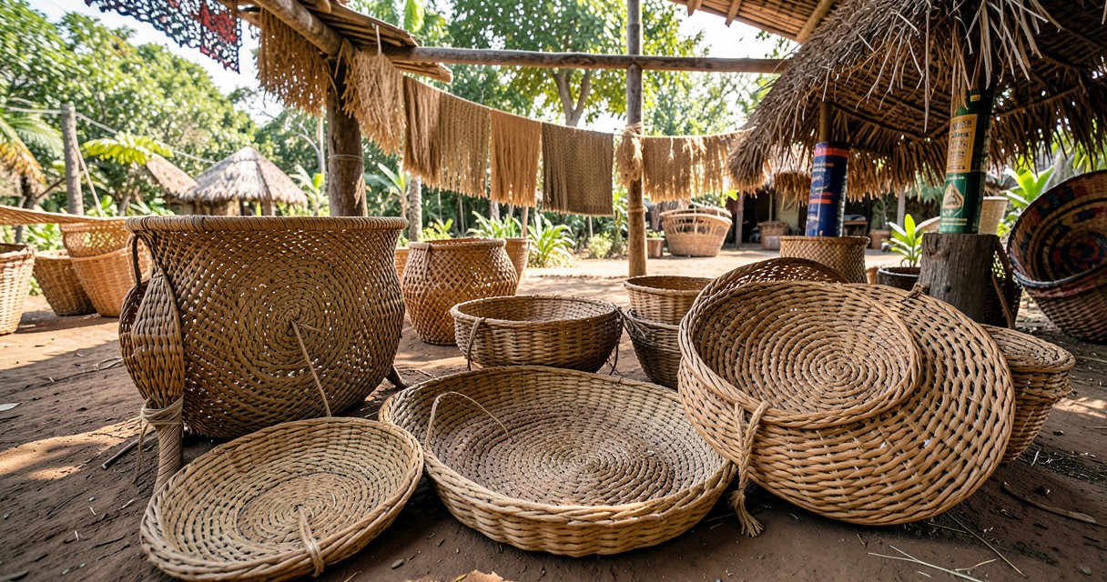 African basket weaving