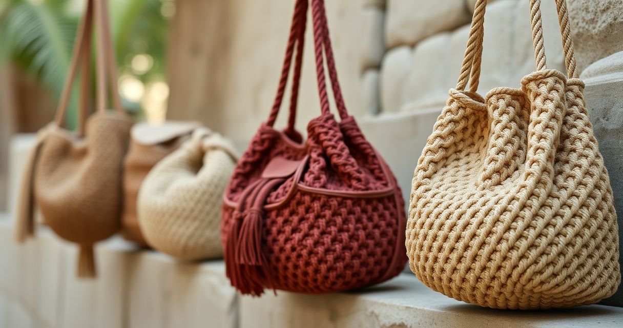 African macramé bags becoming trendy