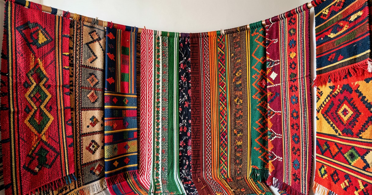 Handwoven African fabrics