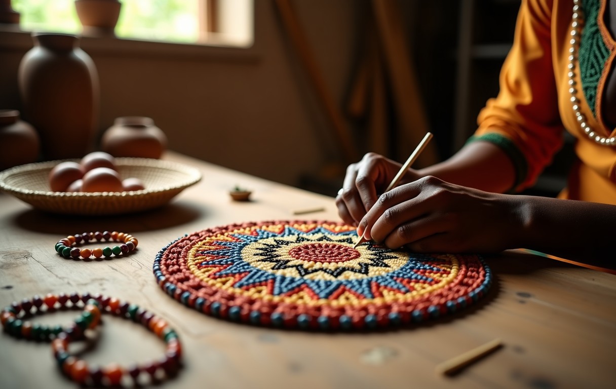 Traditional Zulu beadwork techniques