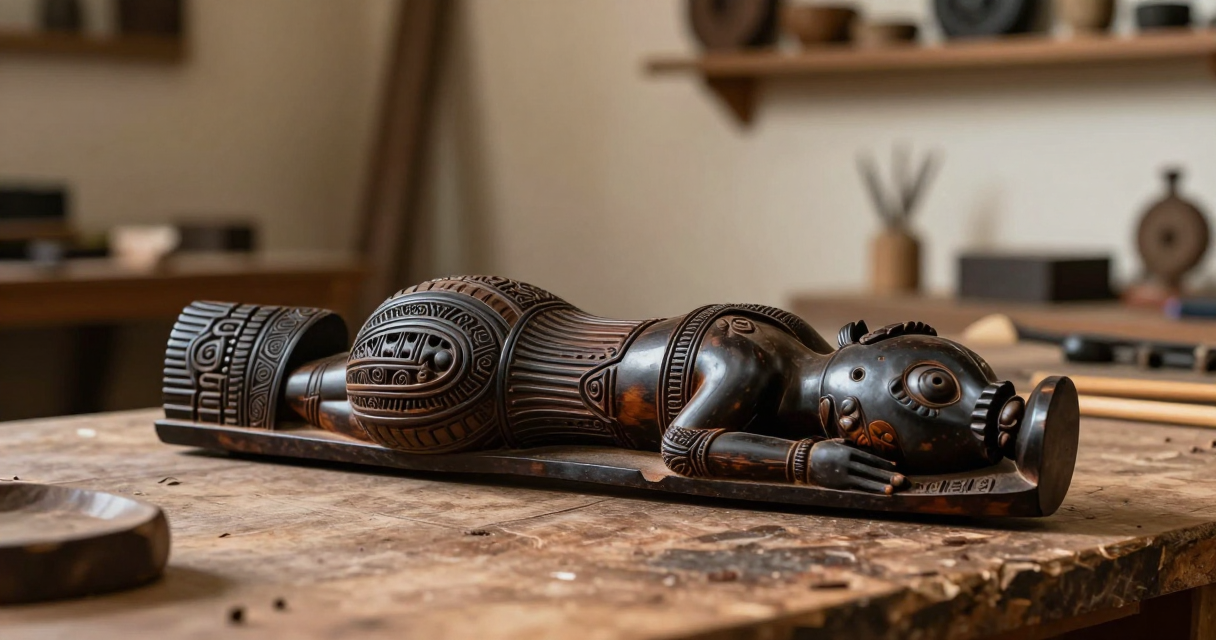 African wood carving art